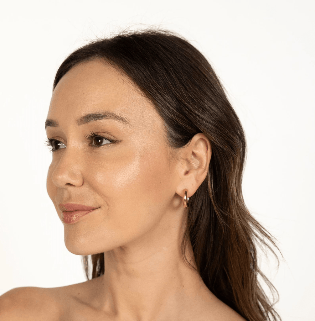 18K Gold Plated Stackable Hoop Earrings - Ornaments Co - Small - 20mm