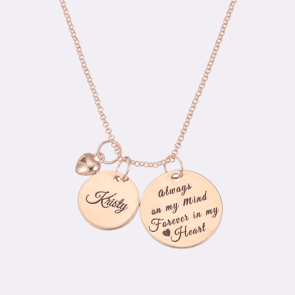 925 Sterling Silver Memorial Necklace - Ornaments Co - 18K Gold Plated