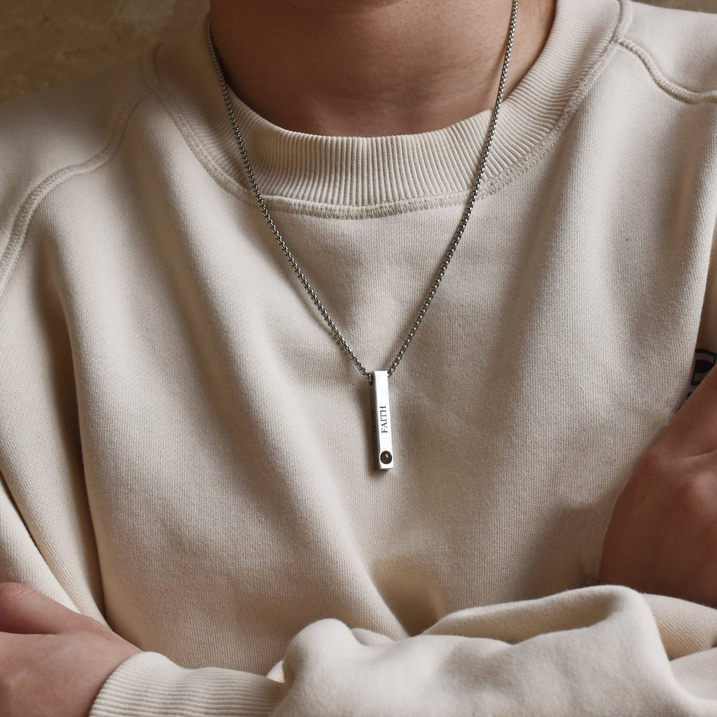 Iron Bar Projection Necklace - Ornaments Co - 18K Gold Plated