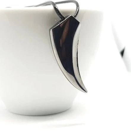 Men’s Stainless Steel Wolf Tooth Necklace - Ornaments Co - Black