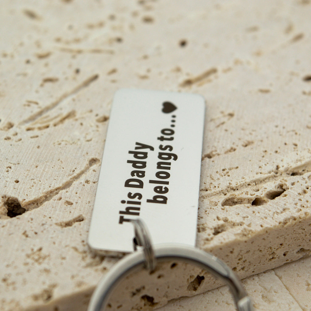 Personalized Stainless Steel Family Name Keychain - Ornaments Co - Silver