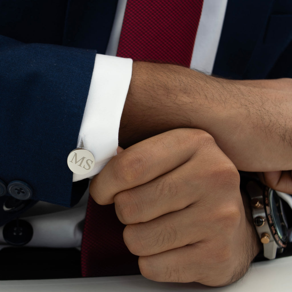 Urban Signature Engraved Cufflinks - Ornaments Co - 18K Gold Plated
